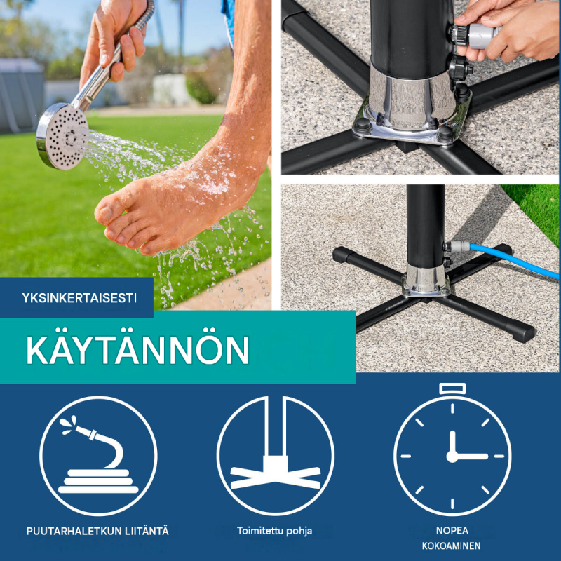 Bestway SolarFlow™ 20 L aurinkosuihku, 20 litran säiliö, ilman sähköä, uima-altaalle ja puutarhaan