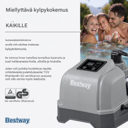 Bestway® Hydrogenic™ 2 g/h suolavesilaite altaille enintään 8.327 l