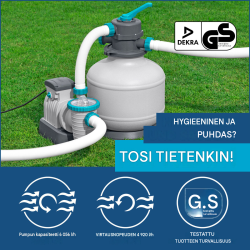 Bestway hiekkasuodatinjärjestelmä ajastimella, 230 W, 58497