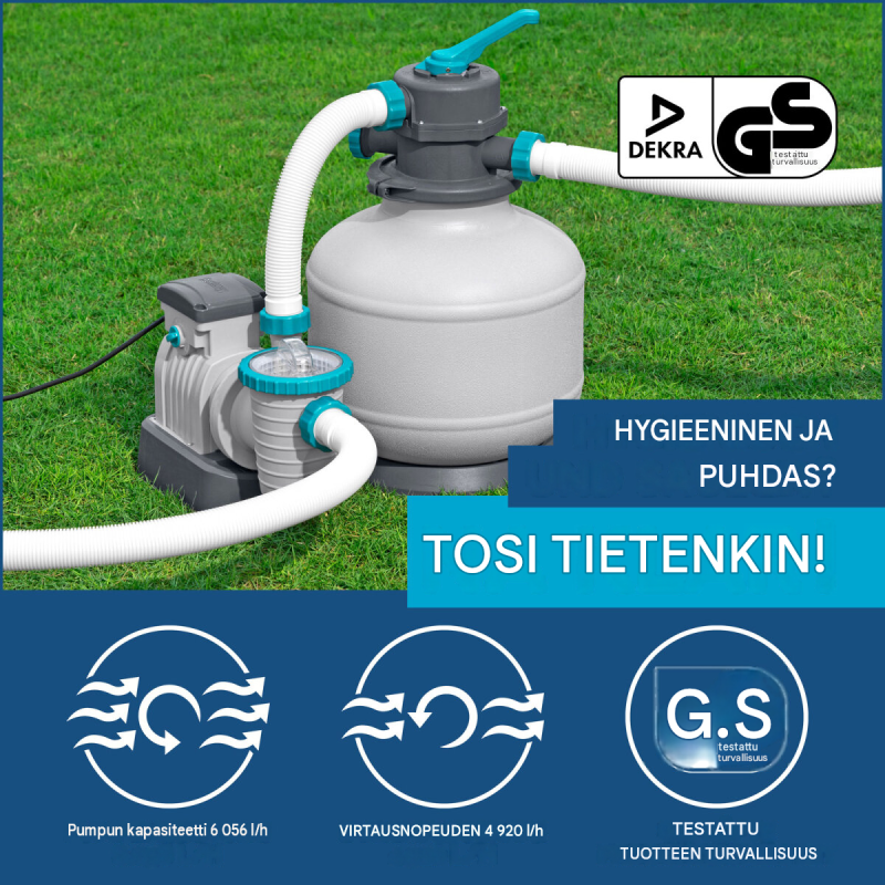Bestway hiekkasuodatinjärjestelmä ajastimella, 230 W, 58497