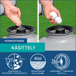 Bestway hiekkasuodatinjärjestelmä ajastimella, 230 W, 58497