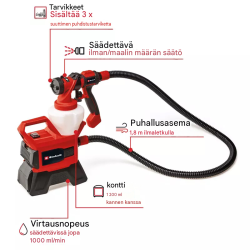 Einhell TE-SY 18/90 Li-Solo akkumaaliruisku, 18 V, 1200 ml