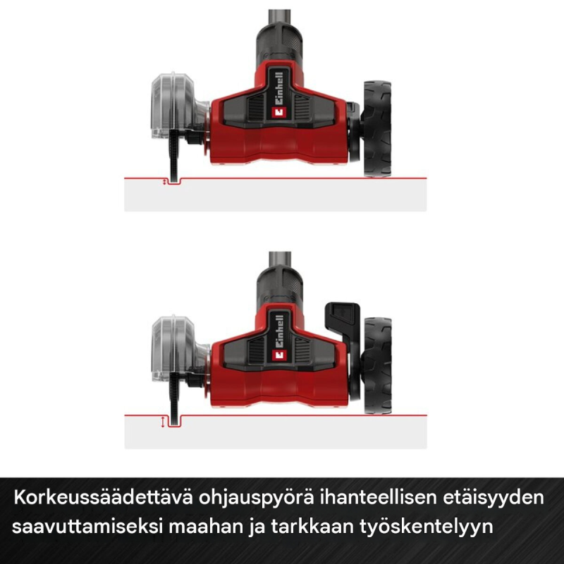 Einhell GE-CC 18/110 Li E-Solo akkusaumapuhdistin, 18 V, 2 harjaa