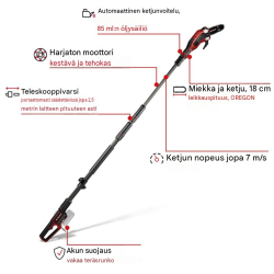 Einhell GP-LC 18/20 Li T BL-Solo akkukäyttöinen oksasaha, 18 V, 18 cm