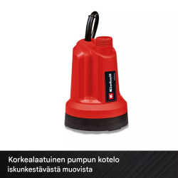 Einhell GE-SP 18 Li akkukäyttöinen kirkasvesipumppu, 18 V, 5000 l/h