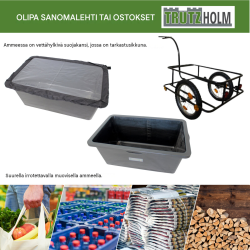 Polkupyörän perävaunu 90 l, irrotettava muovikaukalo, suojapeite, 26" ja 28" pyörät