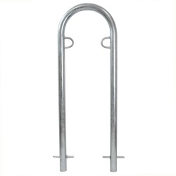 Polkupyöräteline 2 pyörälle kuumasinkitty teräs 1115 x 400 mm betonoitava 34849