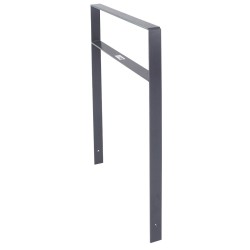 Polkupyöräteline 2 pyörälle antrasiitti 114 x 77 cm 13 mm teräs betonointiin
