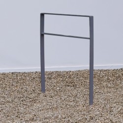 Polkupyöräteline 2 pyörälle, antrasiitti, 114 x 77 cm, 13 mm teräs, betonointiin