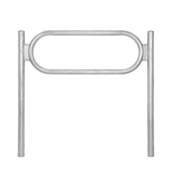 Polkupyöräteline 2 pyörälle kuumasinkitty teräs 1150 x 1240 mm betonoitava