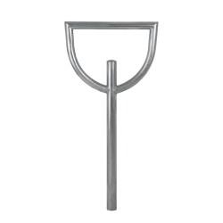 Pyöräteline 115 x 56 cm kuumasinkitty teräs 2 polkupyörälle betonoitava 60 mm tyyppi D