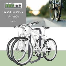 Polkupyöräteline 2 pyörälle, 115 x 45 cm, teräs, antrasiitti RAL 7016, betonoitava, 35066