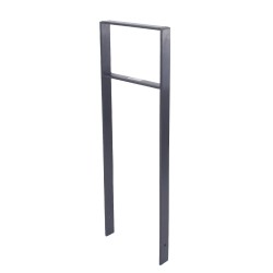 Pyöräteline 2 polkupyörälle kaksipuolinen antrasiitti 1165 x 390 mm teräs
