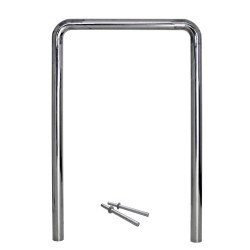Polkupyöräteline 1180 x 780 x 60 mm ruostumaton teräs 2 pyörälle betonoitava