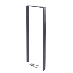 Polkupyöräteline 2 pyörälle betonoitava 119 x 39 cm 13 mm teräs antrasiitti harmaa RAL 7016