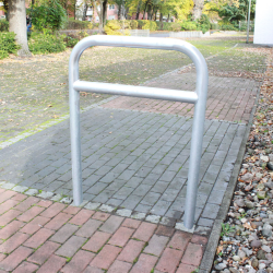Pyöräteline 2 paikalle, teräs, Feuerverzinkt, 780 x 1150 mm, putki Ø 60 mm, betonoitava