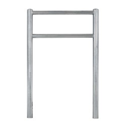 Polkupyöräteline polvituella 2 pyörälle kuumasinkitty teräs 1150 x 750 mm tyyppi H