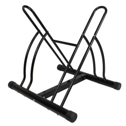 Polkupyöräteline 4 pyörälle, 2 kpl, mustaksi maalattu, 35-60 mm renkaat