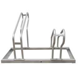 Polkupyöräteline 4 pyörälle, kuumasinkitty teräs, 140 x 36 x 45 cm, 35–55 mm