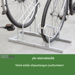 Polkupyöräteline 6 pyörälle, kuumasinkitty teräs, 210 x 45 cm, 2x3 moduulia