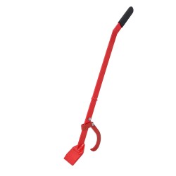 Kaatovipu kääntökoukulla teräs 115 cm hammastuslevy 10 cm punainen