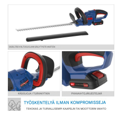 Güde HS 18-201-05 akkupensasleikkuri, 18 V, 510 mm, 2,0 Ah akku ja laturi