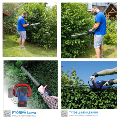 Güde HS 18-201-05 akkupensasleikkuri, 18 V, 510 mm, 2,0 Ah akku ja laturi