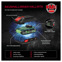Güde HS 18-201-05 akkupensasleikkuri, 18 V, 510 mm, 2,0 Ah akku ja laturi