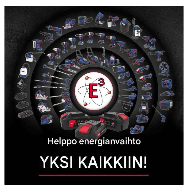Güde HS 18-201-05 akkupensasleikkuri, 18 V, 510 mm, 2,0 Ah akku ja laturi