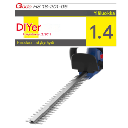 Güde HS 18-201-05 akkupensasleikkuri, 18 V, 510 mm, 2,0 Ah akku ja laturi