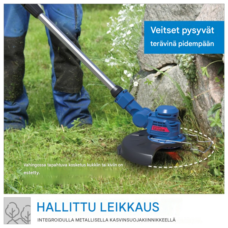 Güde RT 18-201-05 akkuruohotrimmeri, 18 V, 2,0 Ah, 255 mm