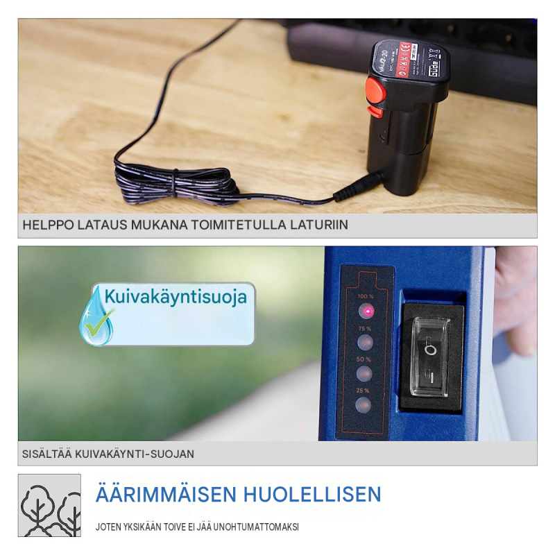Güde RFP 12-201-04 akku-sadevesipumppu, 12 V, 1500 l/h, 11 m, 58492