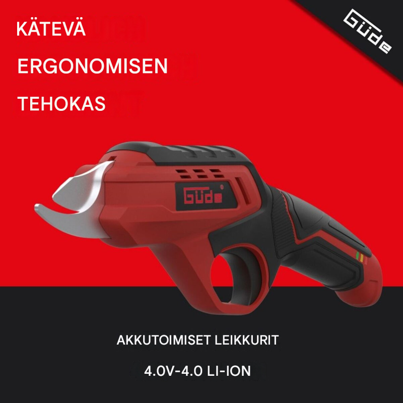 Güde GAS 4.0V-4.0 Li-Ion akkukäyttöiset oksasakset, 4 V, 4 Ah, 14 mm