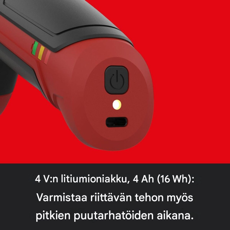 Güde GAS 4.0V-4.0 Li-Ion akkukäyttöiset oksasakset, 4 V, 4 Ah, 14 mm