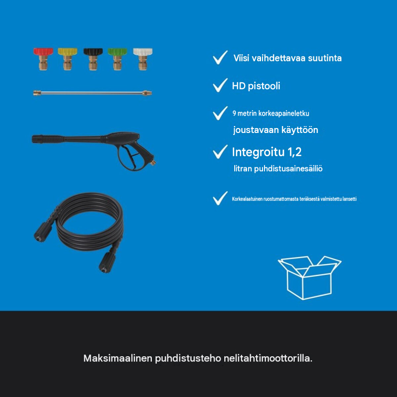 Güde Fuel 250 korkeapainepesuri, bensiinimoottori, 234 bar, 590 l/h