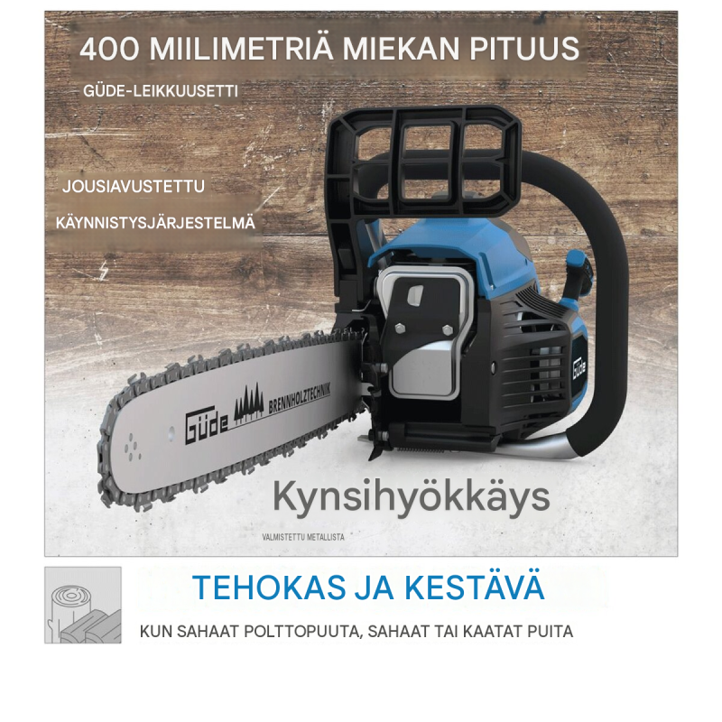Güde KS 400-38 bensiinimoottorisaha, 1,4 kW, 360 mm sahauspituus, 2-tahti