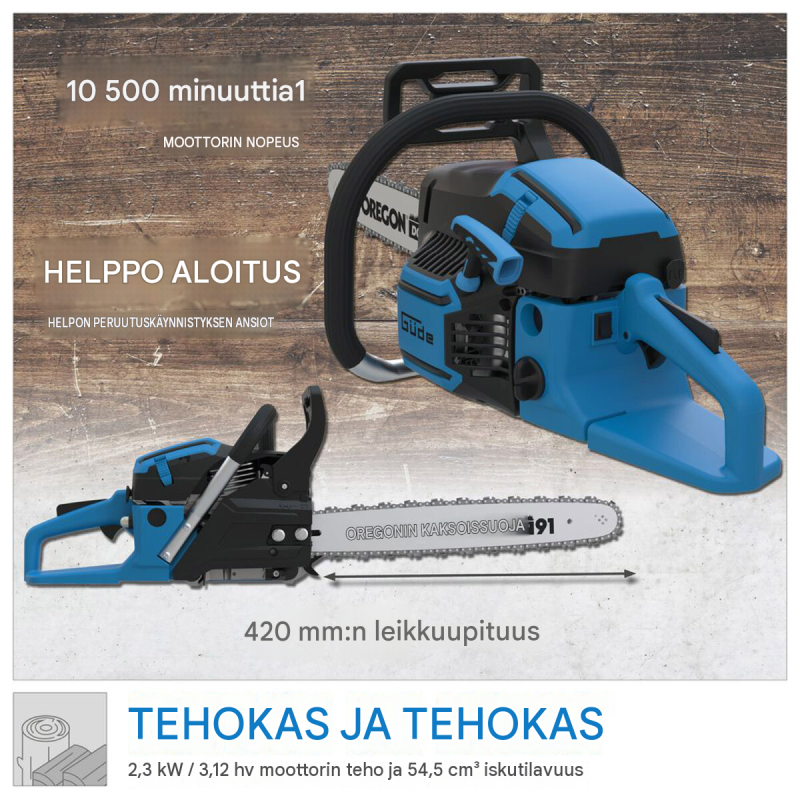 Güde KS 450-55 bensiinimoottorisaha, 2,3 kW, Oregon, 495 mm