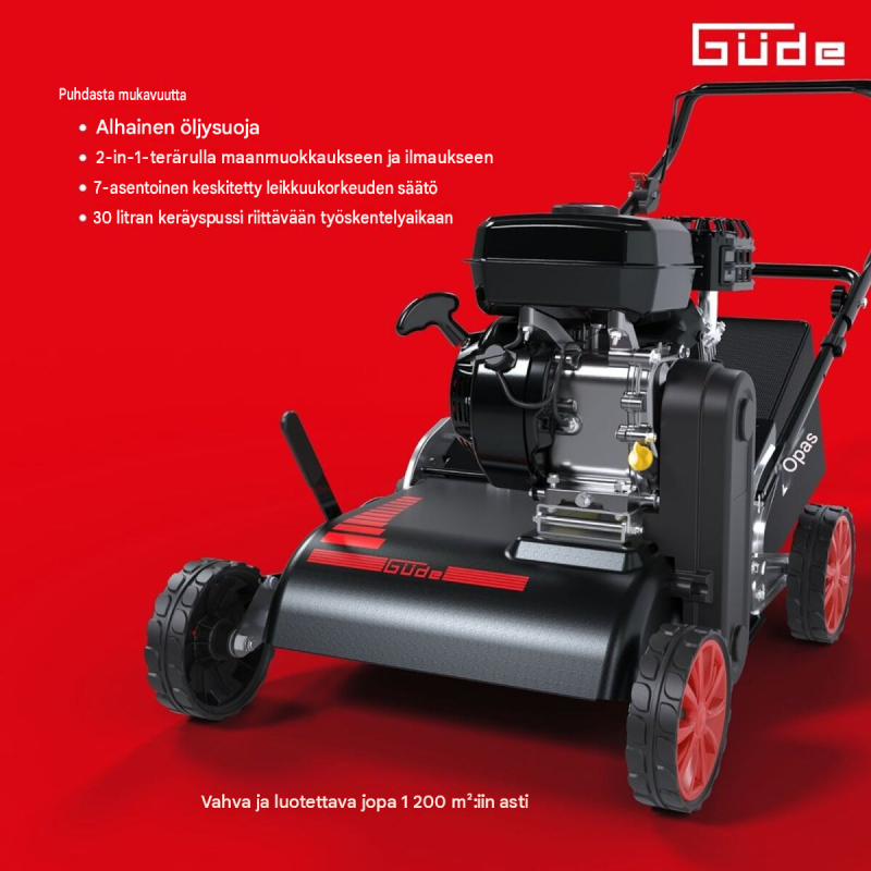 Güde GBV 400-196 2in1 FS bensiinikäyttöinen vertikointikone 4 kW, 400 mm