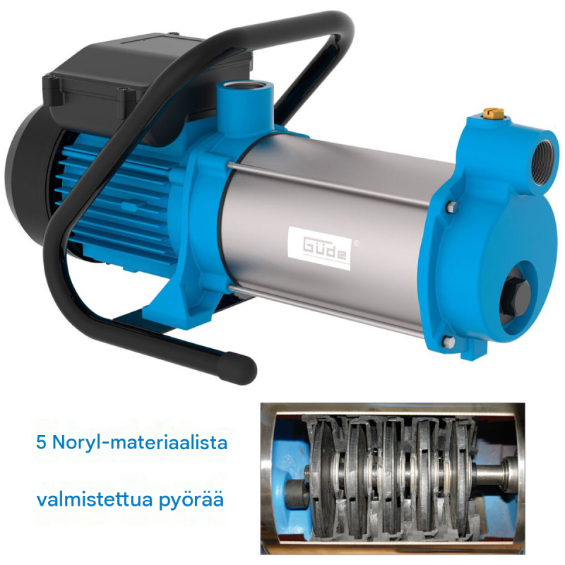 Güde MP 120/5A/GJ puutarhapumppu 1300 W, 5400 l/h, 7,5 m, 94188