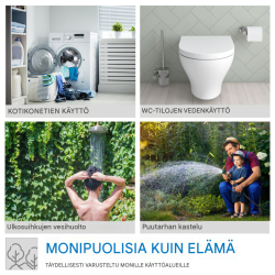 Güde HWW 1100.1 VF -vesiautomaatti, 1100 W, 4600 l/h, nostokorkeus 46 m, 24 l säiliö