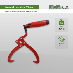Puutavaran tartuntapihdit punainen 180 mm 140 mm 480 g