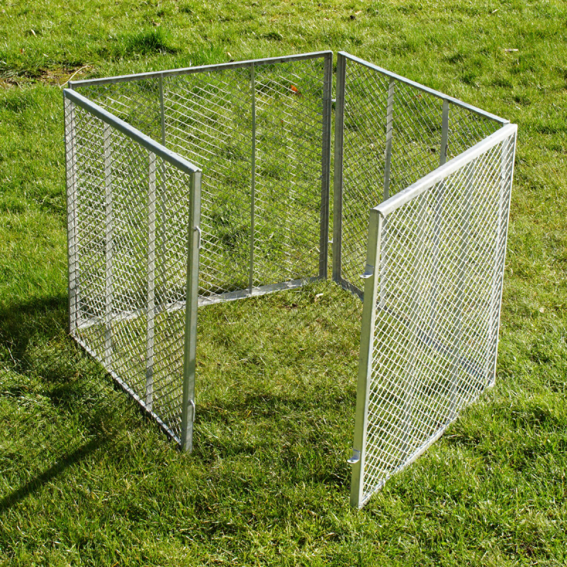 Metallikomposteri 80 x 80 x 70 cm, kuumasinkitty venytetty metalli, 4 osaa