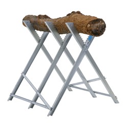 Taitettava sahauspukki sinkitty teräs 150 kg 77 x 80 x 82 cm
