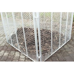 Metallikompostori 100 x 100 x 80 cm, kuumasinkitty, 4 osaa