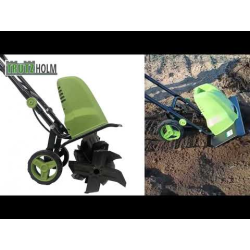 Sähköinen puutarhajyrsin 1500 W, 24 teräksistä terää, 45 cm työleveys, 22 cm työsyvyys