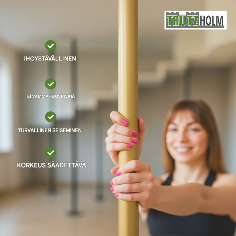 Pole dance -tanko, staattinen ja pyörivä, 2310–2740 mm, Ø 45 mm