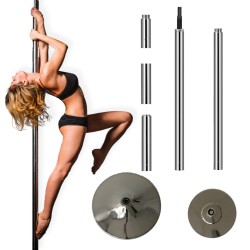 Pole dance tanssitanko staattinen ja pyörivä 45 mm ilman porausta