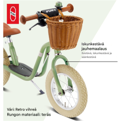 Puky LR XL BR CLASSIC potkupyörä, retro green, 4153, 3-vuotiaille