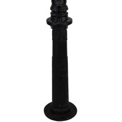 Pumpunjalusta Schwengelpumpe-käsipumpulle, musta valurauta, 23 x 67 cm, SN9308