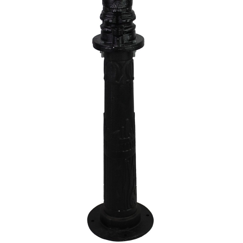 Pumpunjalusta Schwengelpumpe-käsipumpulle, musta valurauta, 23 x 67 cm, SN9308